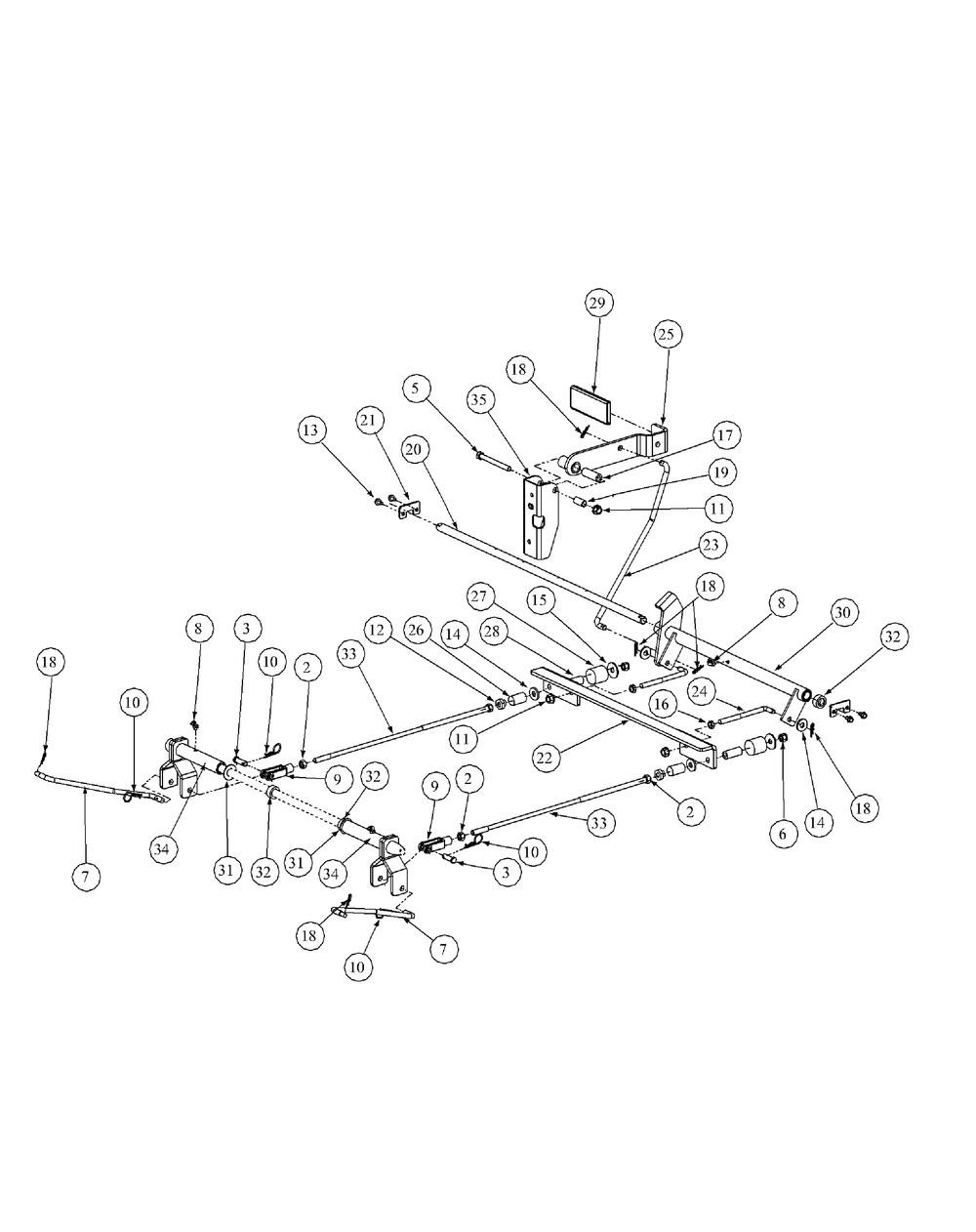 Brake Assembly Diagram and Parts List for M54-KW (53BB5DBW150-23-HP)(2003 1/2) Cub Cadet Lawn Tractor